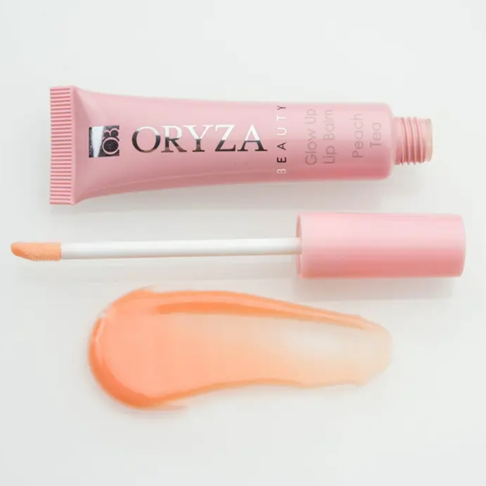 Oryza Peach Tea Glow Up Lip Balm Full Size NWT